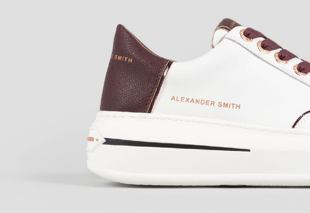 Alexander Smith LANCASTER WOMAN WHITE BORDEAUX Affare Del Giorno