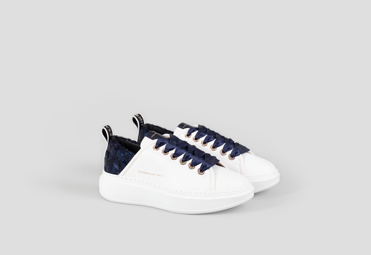 Alexander Smith WEMBLEY WOMAN WHITE BLUE Vendita Calda