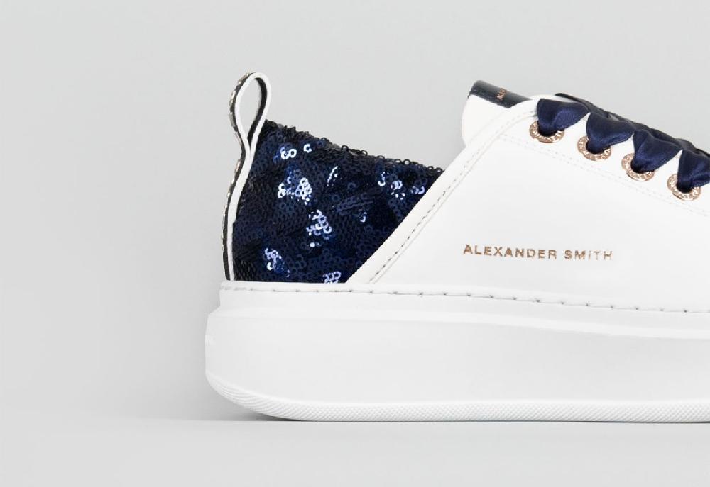 Alexander Smith WEMBLEY WOMAN WHITE BLUE Vendita Calda