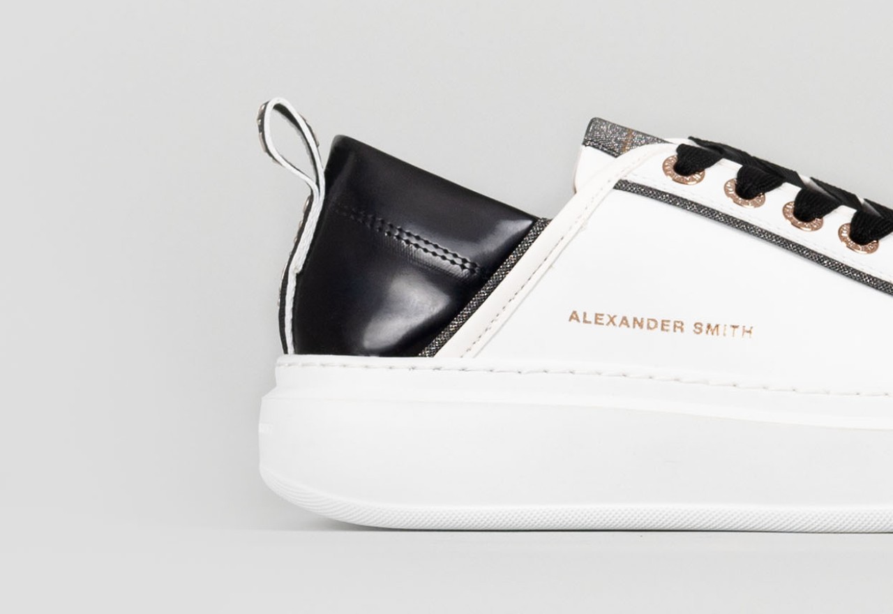 Alexander Smith WEMBLEY WOMAN WHITE BLACK Qualità Garantita
