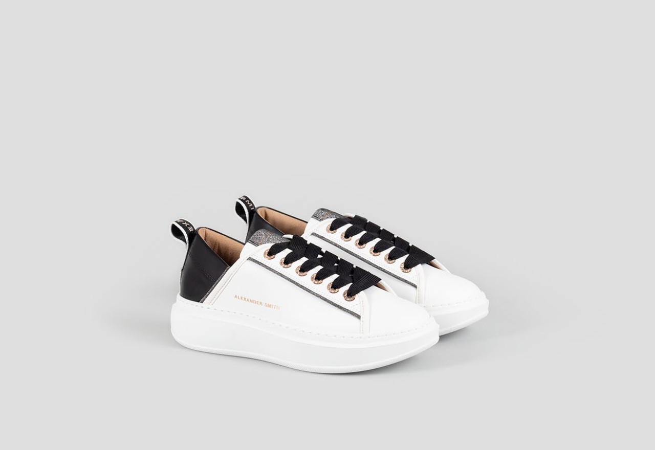 Alexander Smith WEMBLEY WOMAN WHITE BLACK Qualità Garantita
