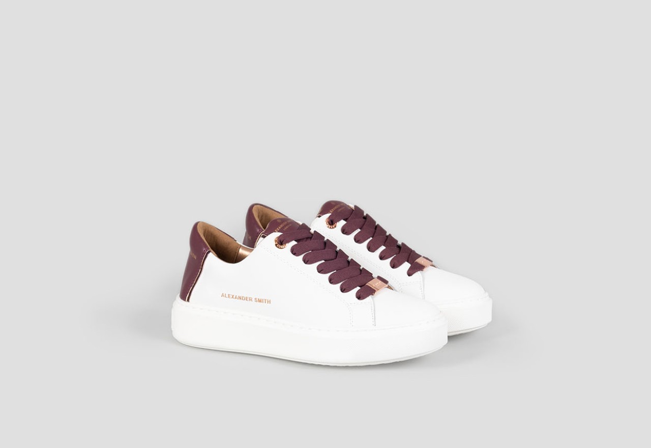 Alexander Smith LONDON WOMAN WHITE BORDEAUX Negozi Online