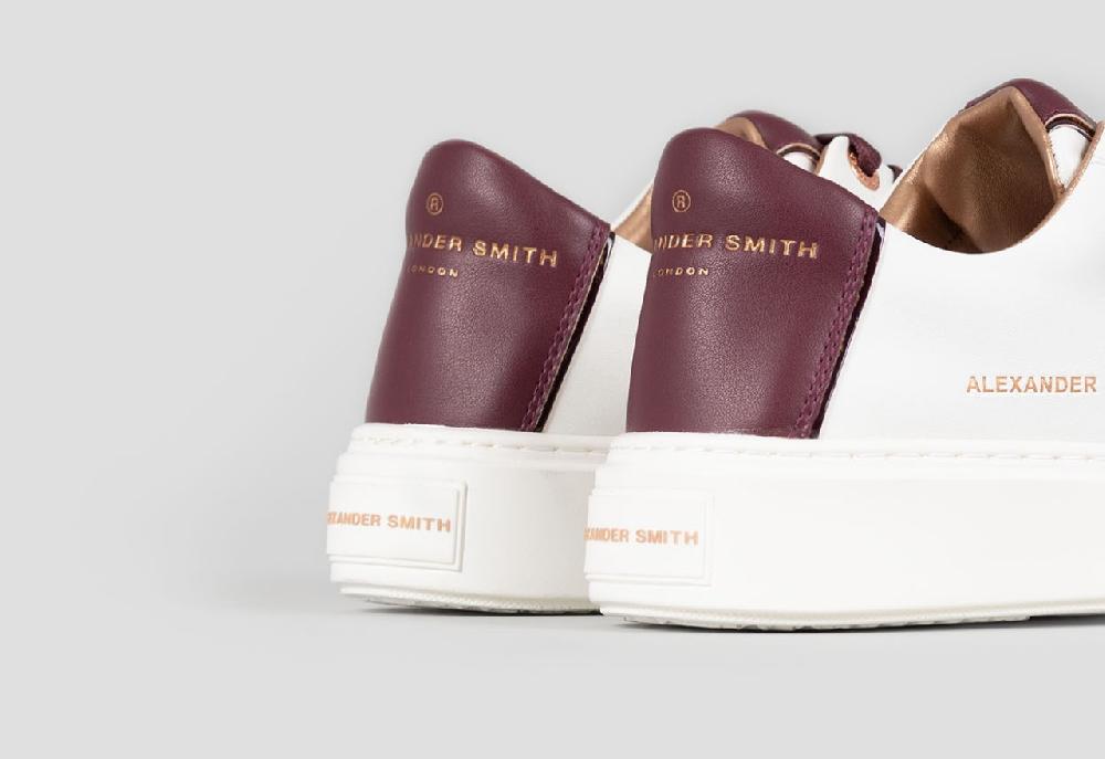 Alexander Smith LONDON WOMAN WHITE BORDEAUX Negozi Online