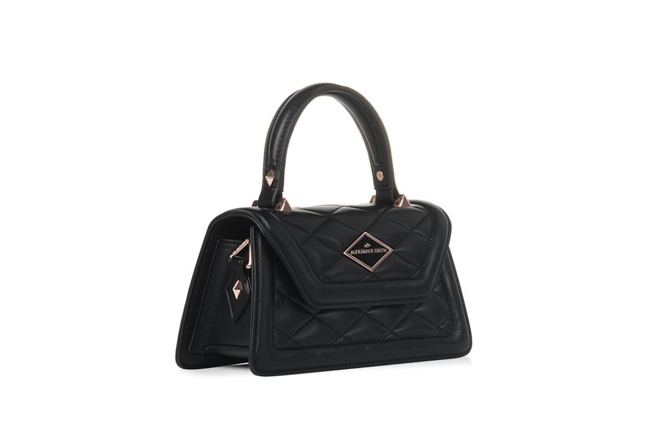 Alexander Smith ELIZABETH MINI - BLACK - MATELASSÉ Soddisfazione Garantita