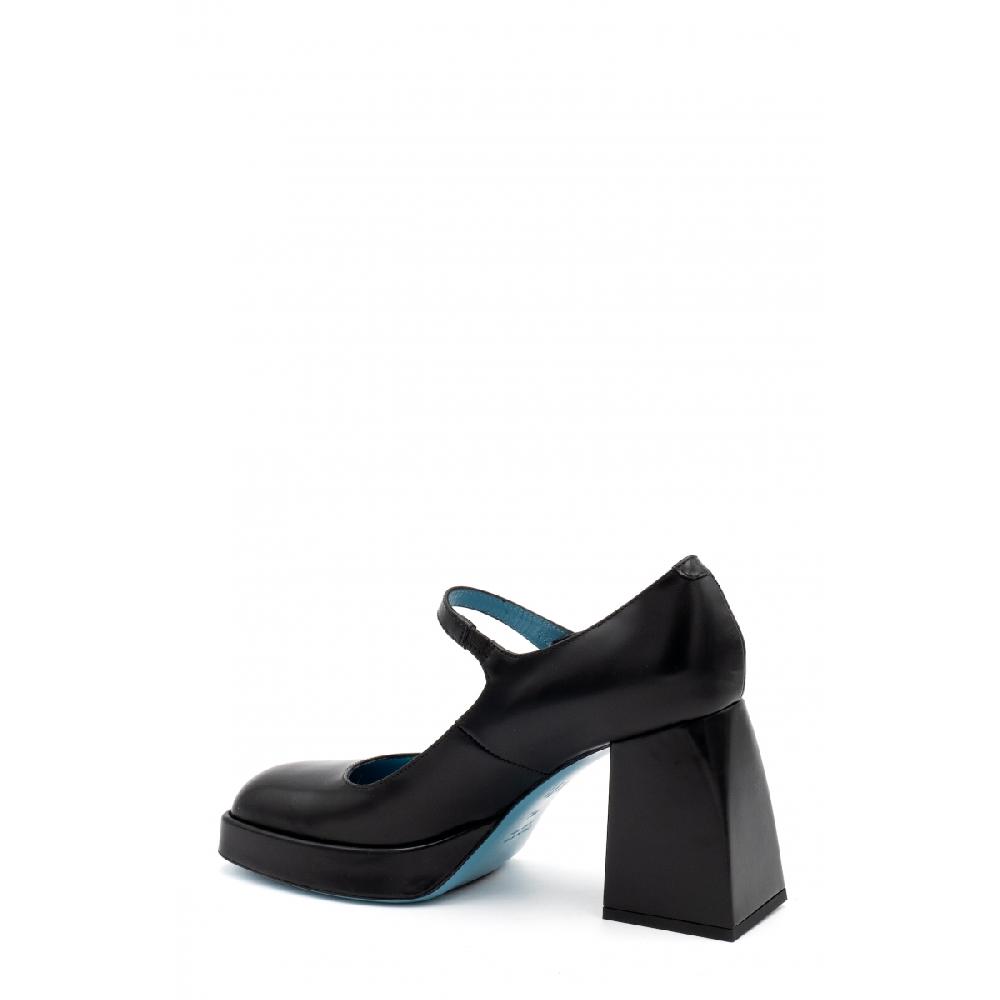 Amalfi by rangoni Scarpe maryjane plateau Piuma nere Italy