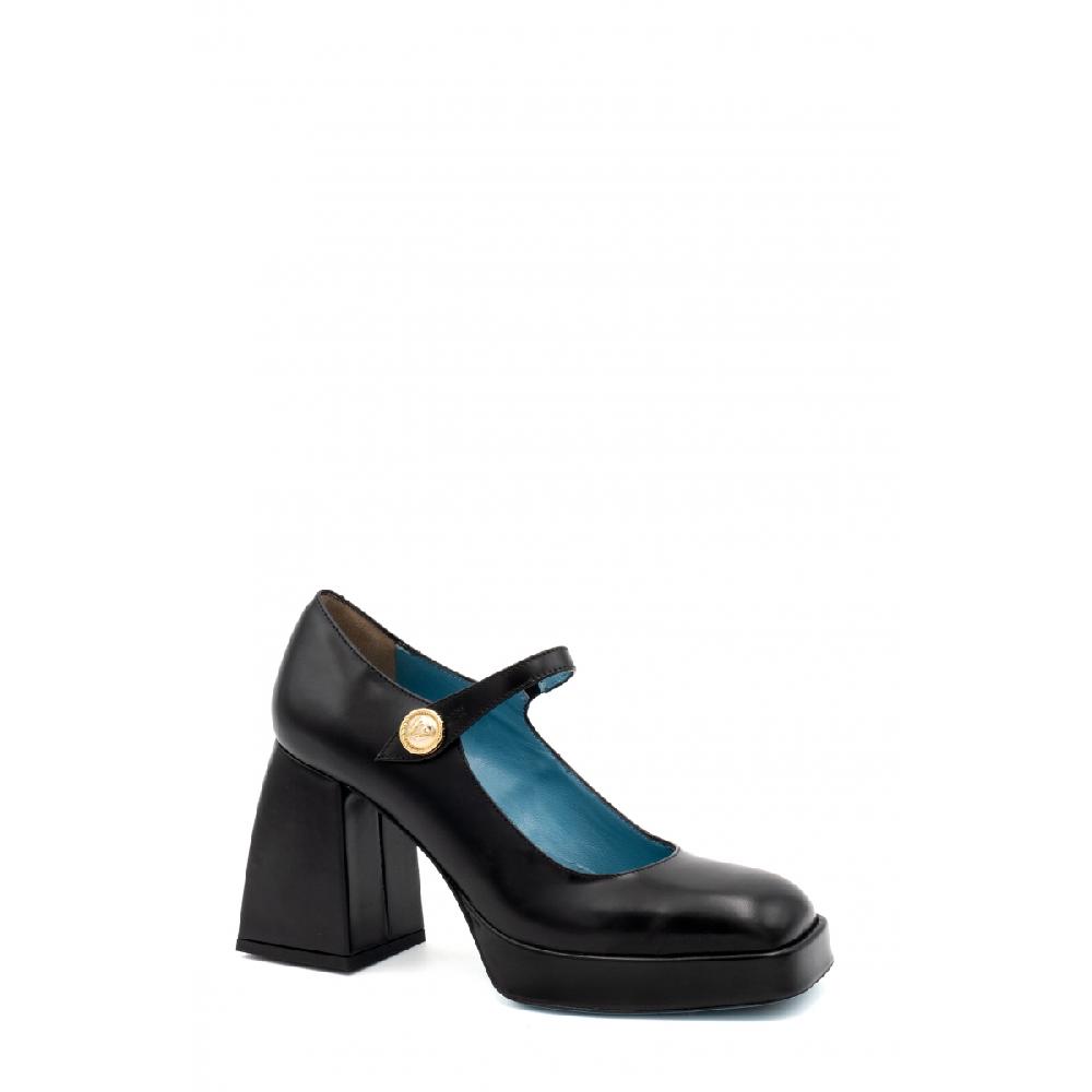 Amalfi by rangoni Scarpe maryjane plateau Piuma nere Italy