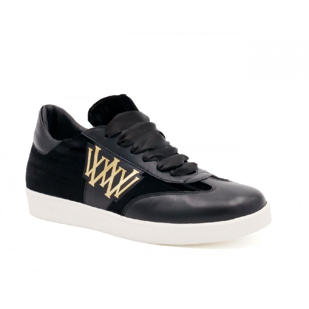 Amalfi by rangoni Sneakers Valetta velluto nero In Linea