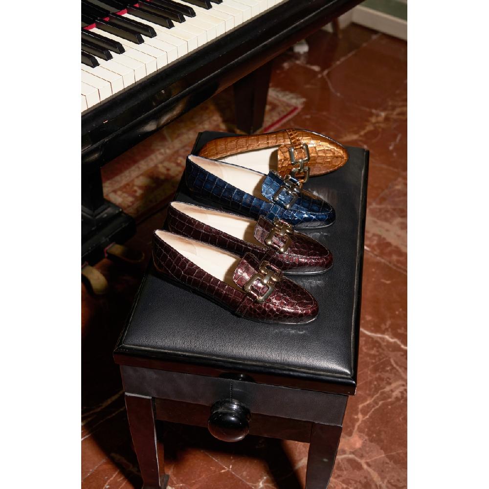 Amalfi by rangoni Mocassino Olimpo blu Sottocosto