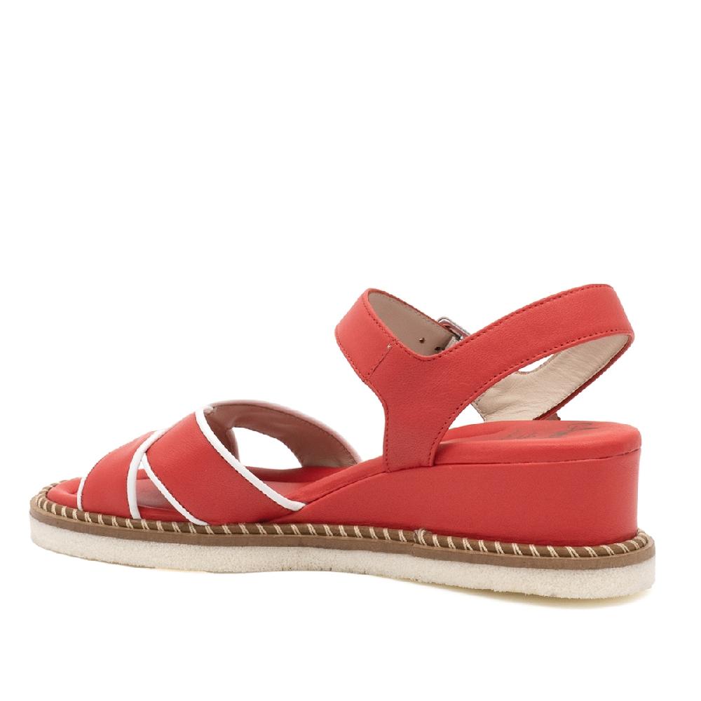 Amalfi by rangoni Sandalo espadrille Montecarlo corallo Negozio