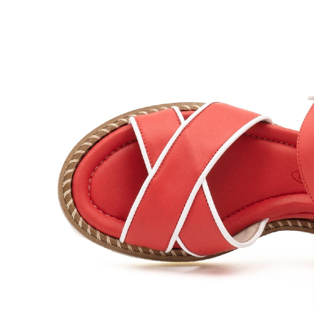 Amalfi by rangoni Sandalo espadrille Montecarlo corallo Negozio