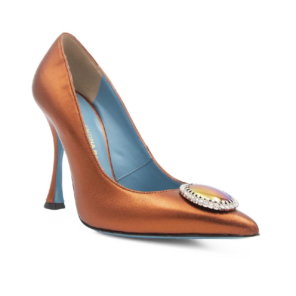 Amalfi by rangoni Décolleté Splendida in pelle metallica Soddisfazione Garantita