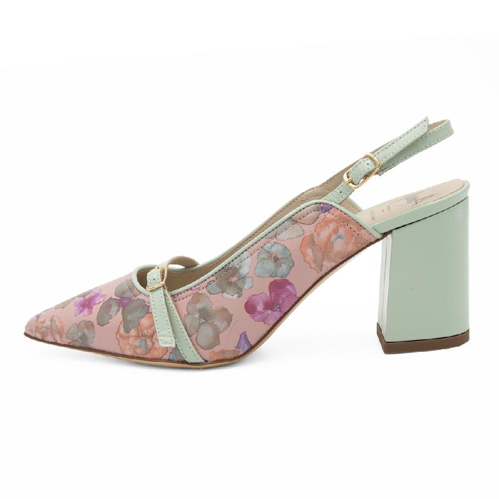 Amalfi by rangoni Décolleté Ibisco verde Saldi Di Fabbrica