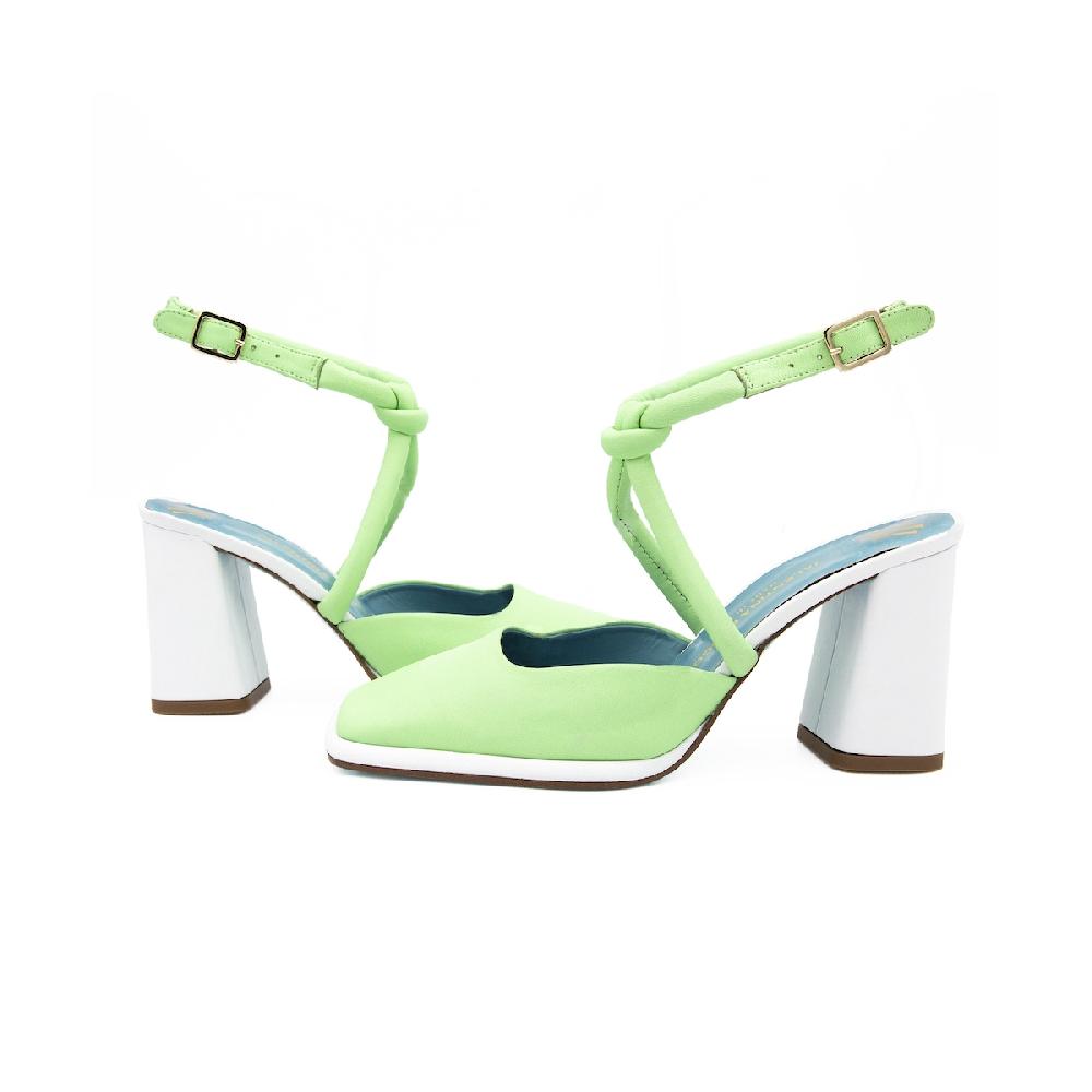 Amalfi by rangoni Décolleté slingback Elba verde Italia