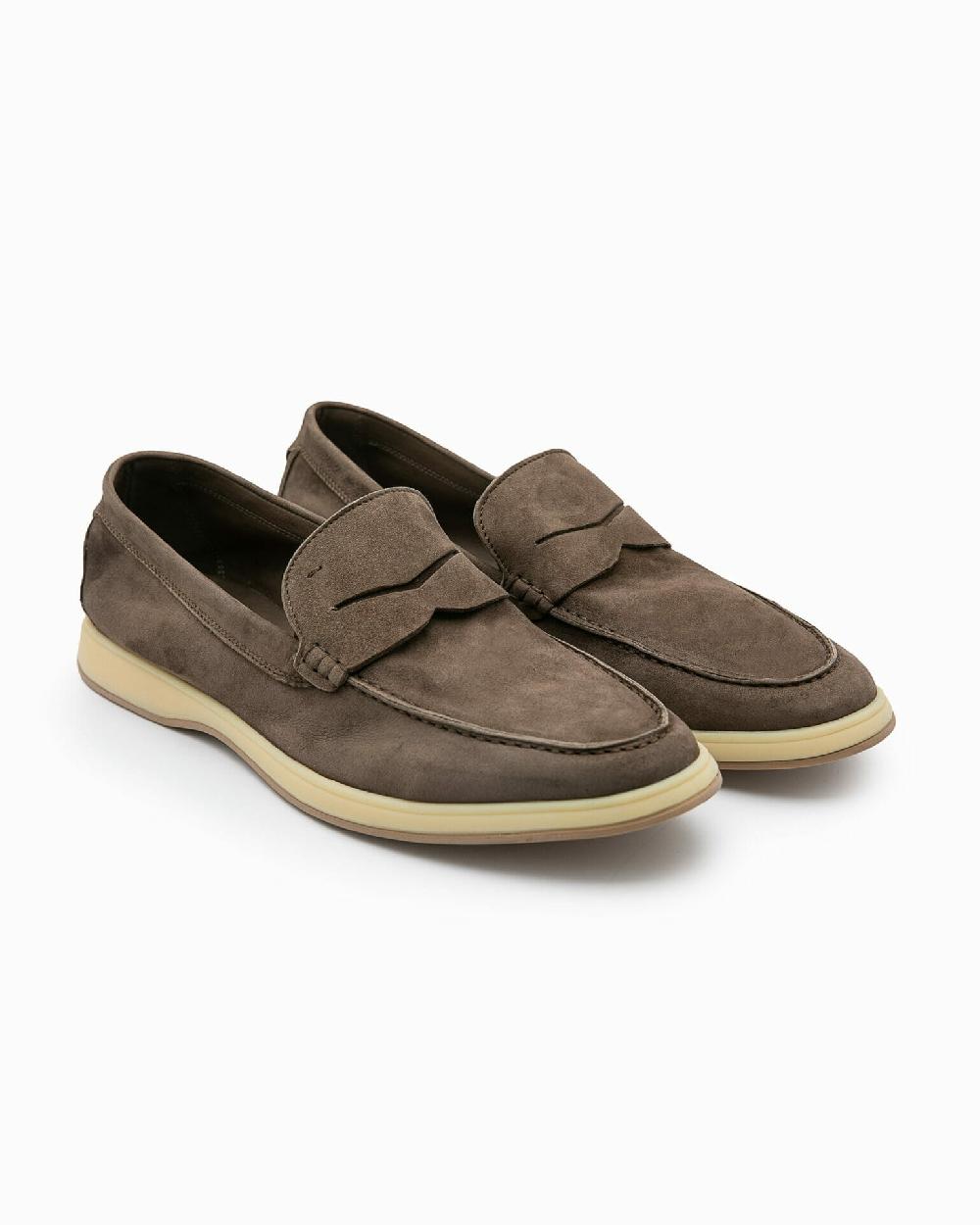 Andrea ventura Mocassino Aquariva 80 in suede azimut Sottocosto