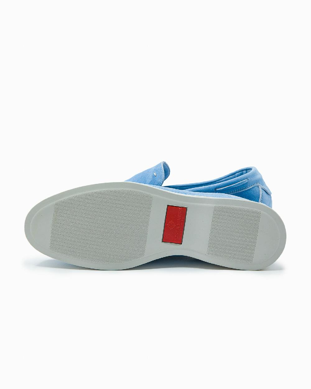 Andrea ventura MOCASSINO AQUARIVA ISEO IN SUEDE AZZURRO Novità