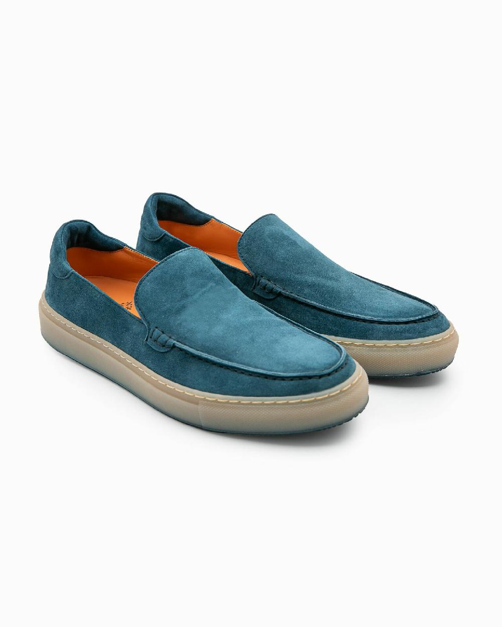 Andrea ventura Casual sneaker PF Ponza in suede bois blue Offerte
