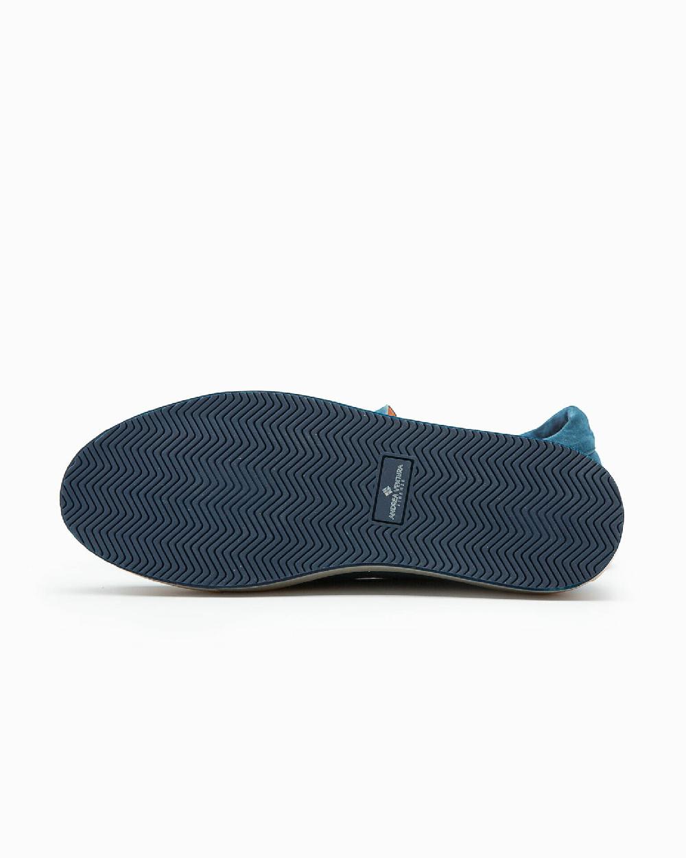 Andrea ventura Casual sneaker PF Ponza in suede bois blue Offerte