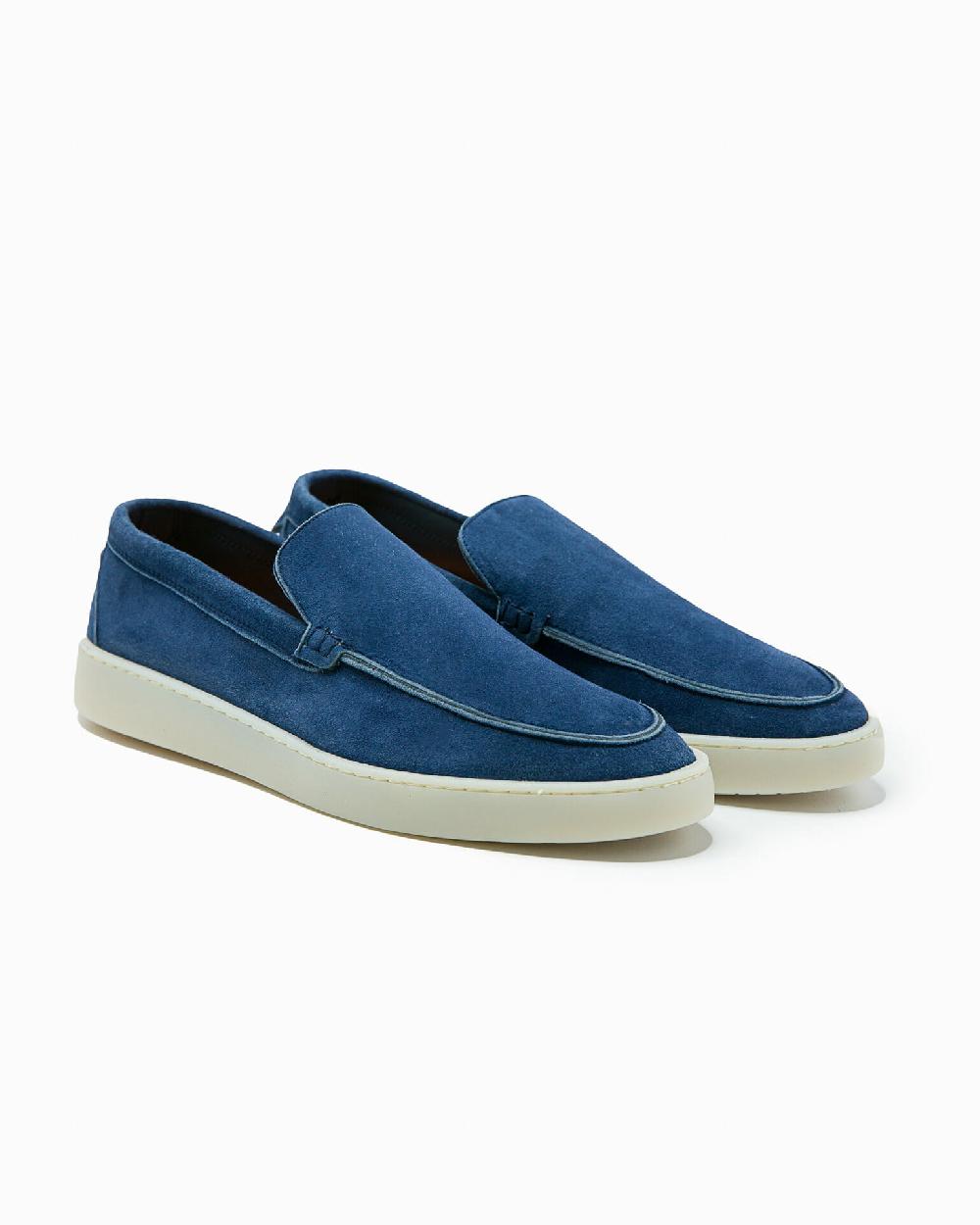 Andrea ventura MOCASSINO ST BARTH LS IN SUEDE BLUE NAVY Flash Sale