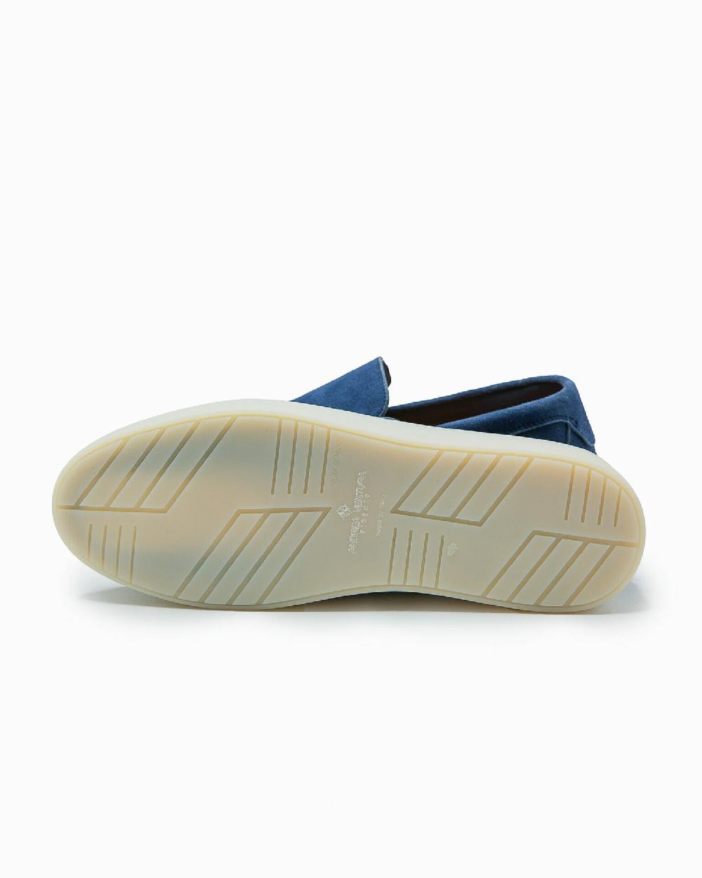 Andrea ventura MOCASSINO ST BARTH LS IN SUEDE BLUE NAVY Flash Sale