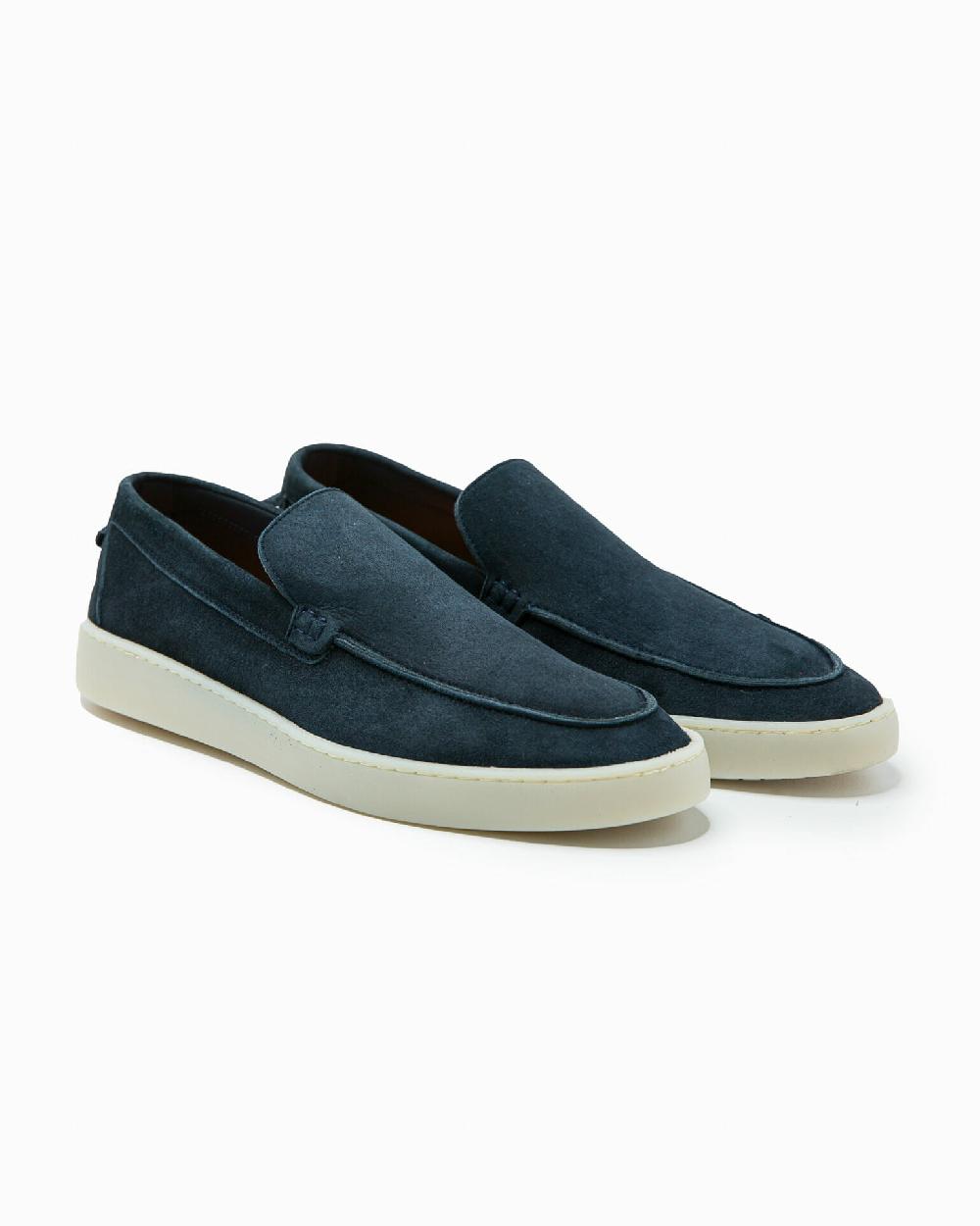 Andrea ventura MOCASSINO ST BARTH LS IN SUEDE ECLIPSE BLUE Vendite Flash