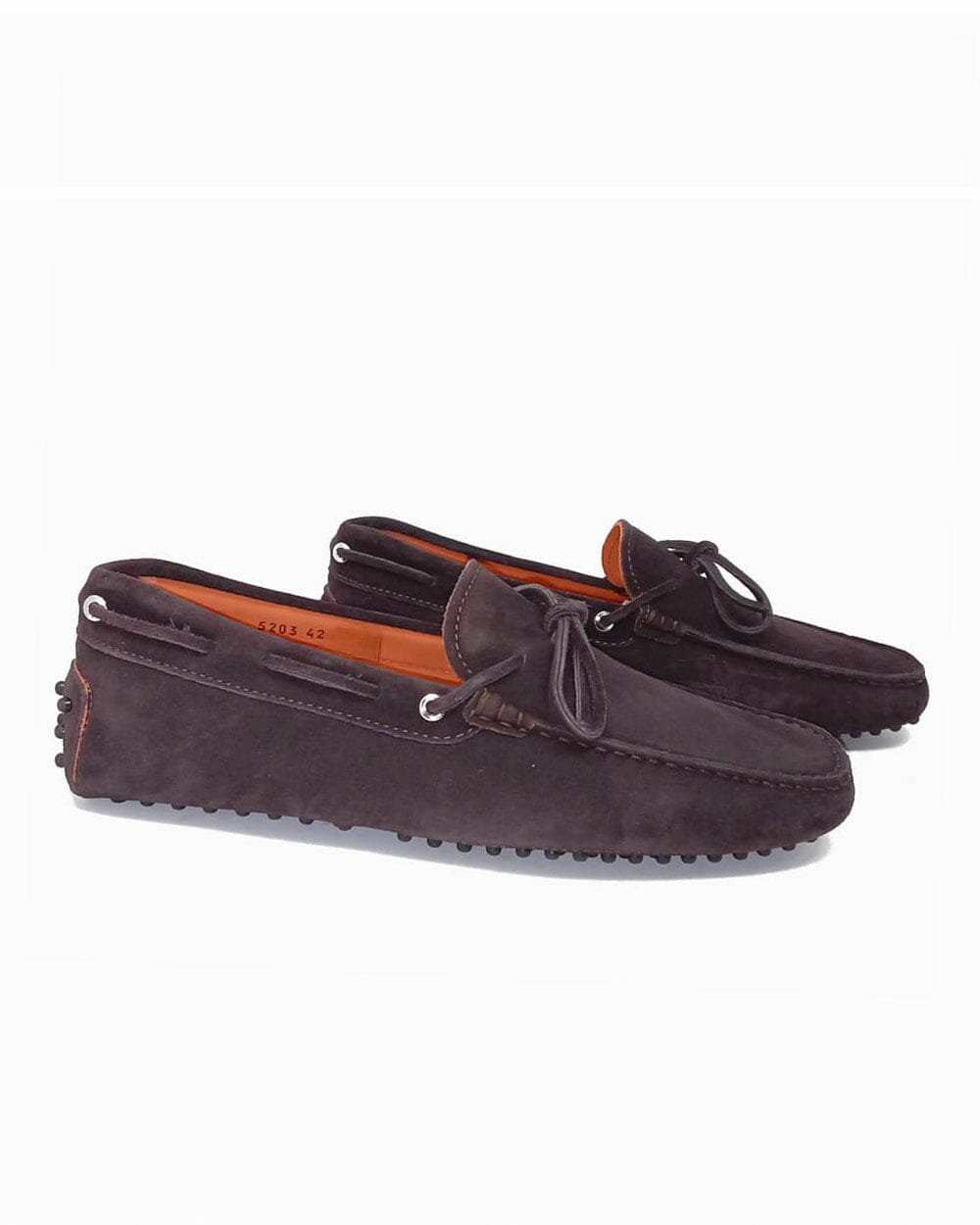 Andrea ventura Mocassino Guida FIOCCO in castorino IDRO color ebano In Saldo