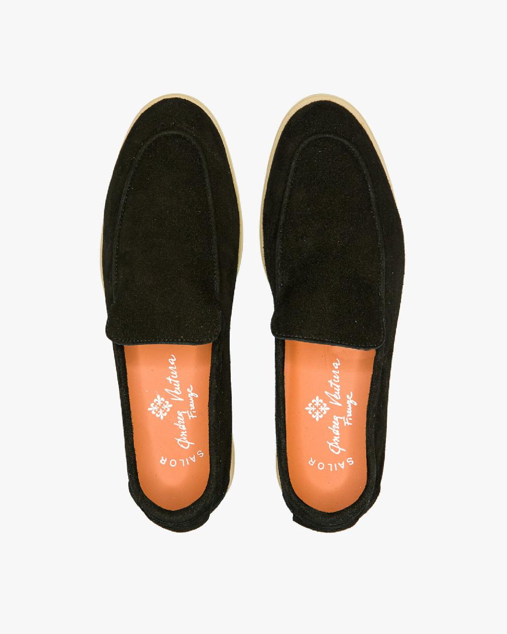 Andrea ventura MOCASSINO DONNA AQ-D COAST IN SUEDE NERO 2025