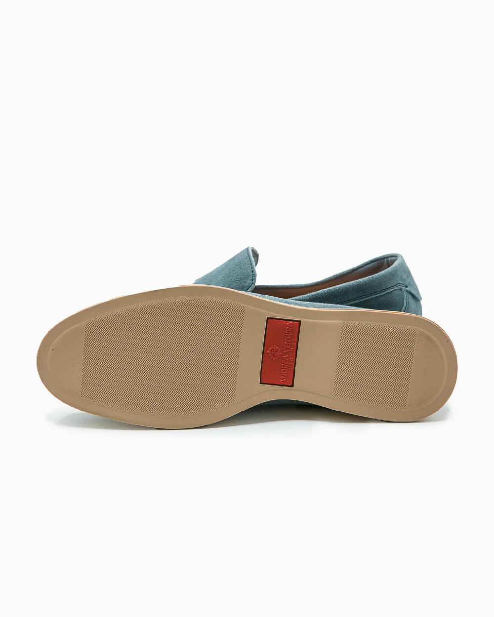 Andrea ventura MOCASSINO DONNA AQUARIVA-D 90 IN SUEDE BOY GREY BLUE Qualità