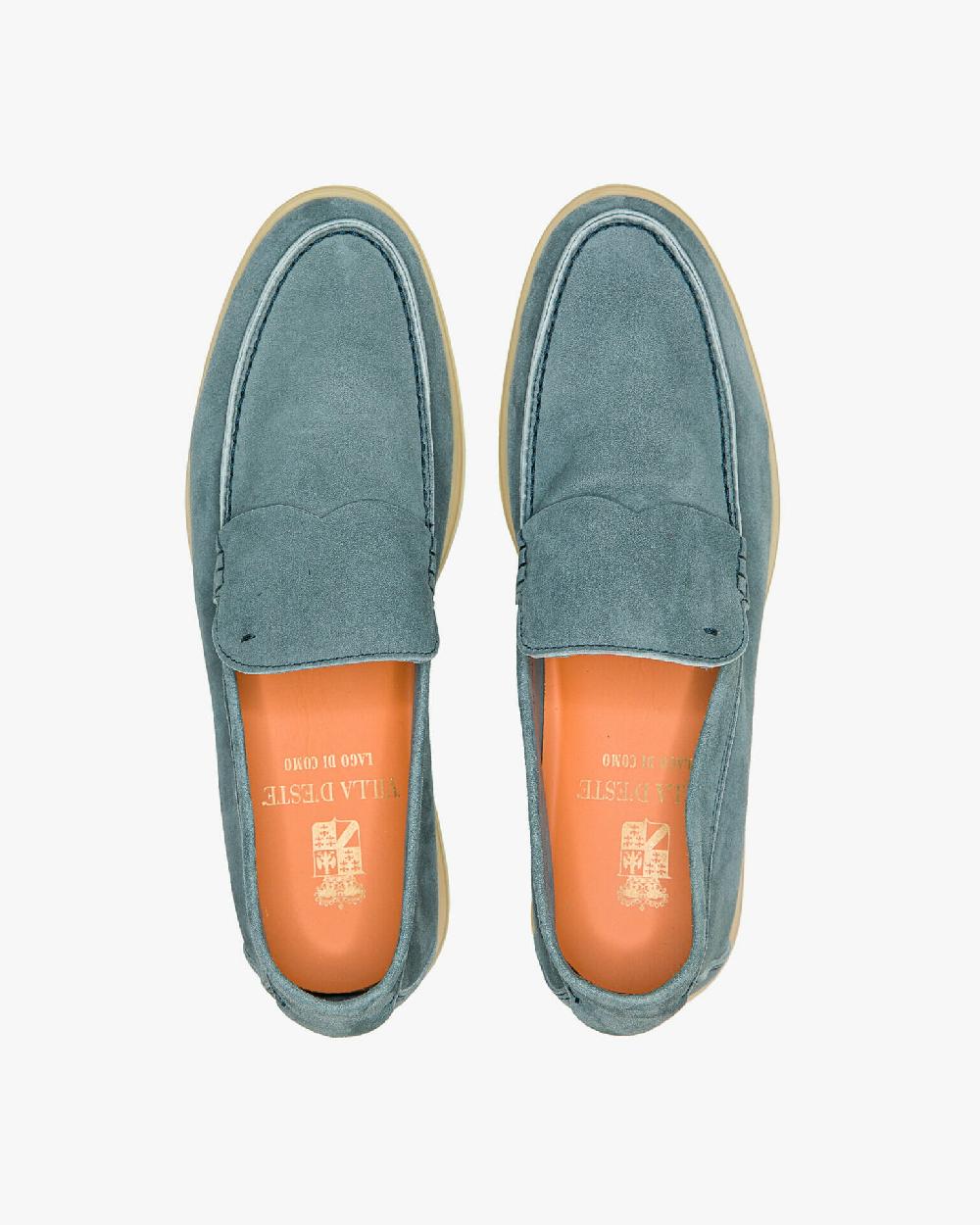 Andrea ventura MOCASSINO DONNA AQUARIVA-D 90 IN SUEDE BOY GREY BLUE Qualità