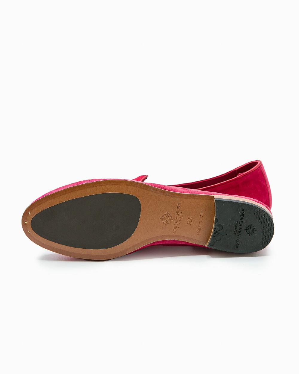 Andrea ventura MOCASSINO DONNA BELGIAN-D LS IN SUEDE ROSSO RUBINO Spedizione Gratuita