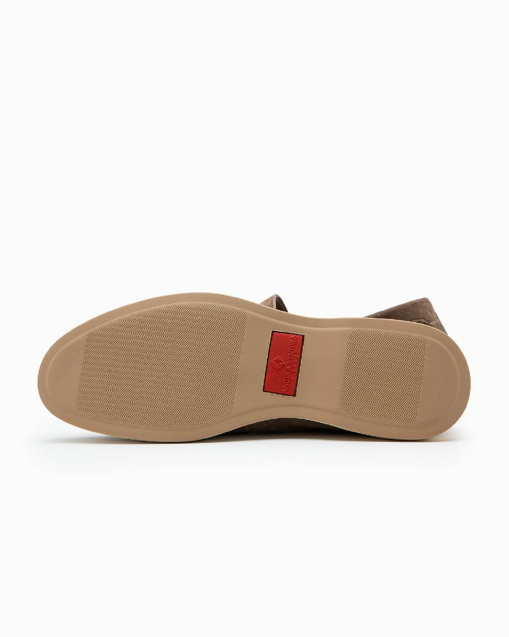 Andrea ventura Mocassino senza lacci con charms color argento Aq-D BEACH-CHARMS1 in suede color park avenue Consegna Veloce